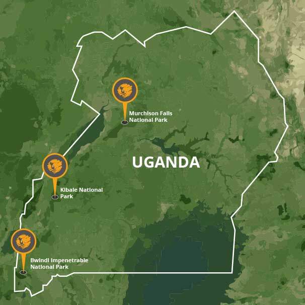 Uganda Safaris 18 Uganda map