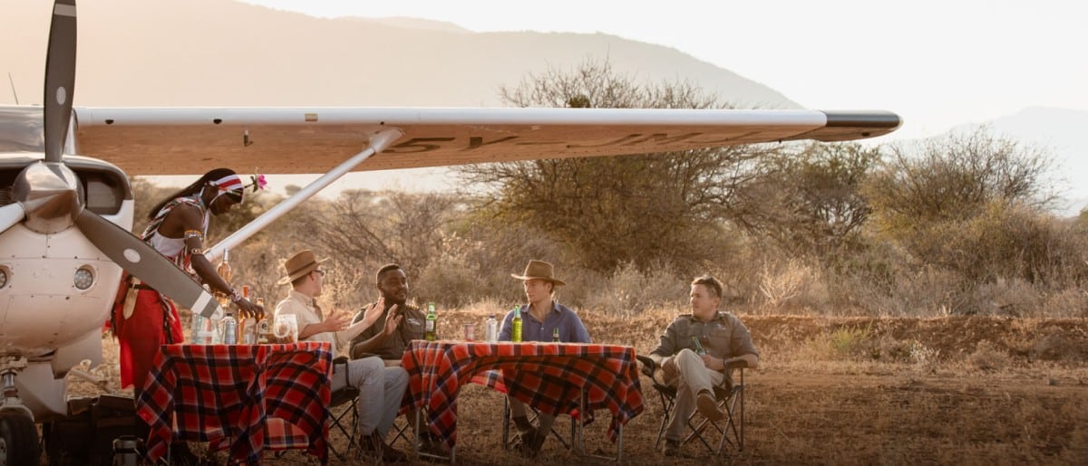 Multi-Generational Safari Guide: Planning Kenya And Tanzania For Children, Parents And Grandparents 9 Family Flying in Nothern Kenya in a Bush Lunch