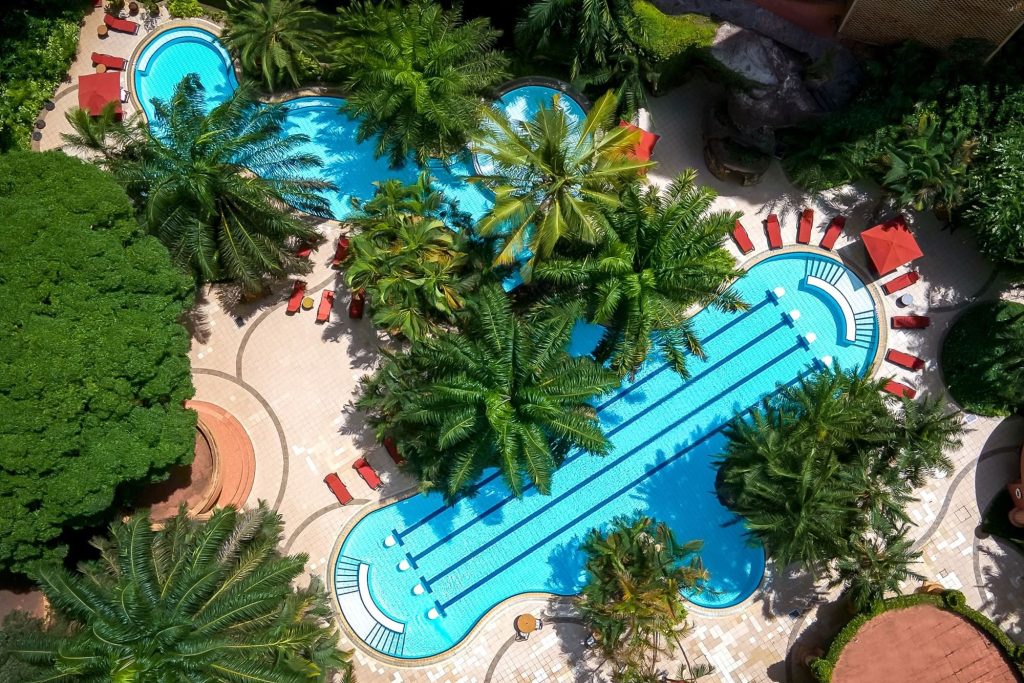 Kampala Serena Hotel 1 swimming pool aerial kshu